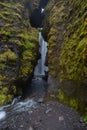 Hidden waterfall of Gljufrabui