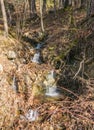 Hidden Waterfalls in the Blue Ridge Mountains Royalty Free Stock Photo