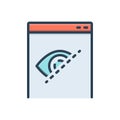 Color illustration icon for Hide, conceal and secrete