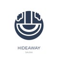 Hideaway icon. Trendy flat vector Hideaway icon on white background from sauna collection