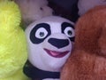Hiding panda doll, with white and black color