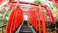 Approach to Inari Shrine Sanno Inari Shrine Royalty Free Stock Photo