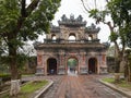 Vietnam, Hue. East entrance gates of the Imperial City Royalty Free Stock Photo