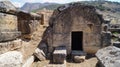 Hierapolis was an ancient Greek city in the Phrygia landscape in Asia Minor. Now Turkey, on the mountain above Pamukkale.