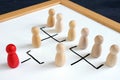 Hierarchical organizational structure of company. Leadership and management Royalty Free Stock Photo