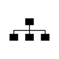 Hierarchical Structure icon Royalty Free Stock Photo