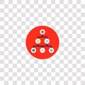 hierarchical structure icon sign and symbol. hierarchical structure color icon for website design and mobile app development.