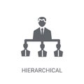 Hierarchical structure icon. Trendy Hierarchical structure logo Royalty Free Stock Photo