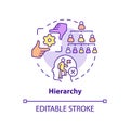 Hierarchy concept icon