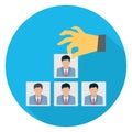 Hierarchy, hierarchy concept Color Vector icon which can easily modify or edit Royalty Free Stock Photo