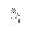 Hierarchy, human, business line icon. Simple, modern flat vector illustration for mobile app, website or desktop app