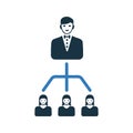 Hierarchy icon design / vector graphics Royalty Free Stock Photo