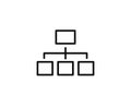 Hierarchy line icon