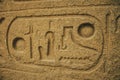 Hieroglyph in the wall in Egypt