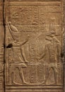 Hieroglyphic carvings of Sebek god