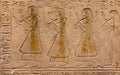 Hieroglyphic carvings on the wall