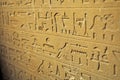 Hieroglyphic writing in sandtone