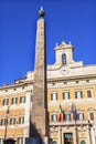 Hieroglyphs Obelisk Montecitorio Italian Parliament Rome Italy