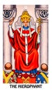 The Hierophant Tarot Card Major Arcana Rider Waite Smith Royalty Free Stock Photo