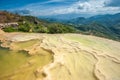 Hierve el Agua, natural rock formations in the Mexican state of Royalty Free Stock Photo