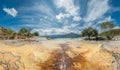 Hierve el Agua, natural rock formations in the Mexican state of Royalty Free Stock Photo