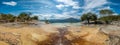 Hierve el Agua, natural rock formations in the Mexican state of Royalty Free Stock Photo