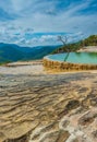 Hierve el Agua, natural rock formations in the Mexican state of Oaxaca Royalty Free Stock Photo