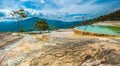 Hierve el Agua, natural rock formations in the Mexican state of Oaxaca Royalty Free Stock Photo