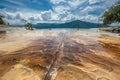 Hierve el Agua, natural rock formations in the Mexican state of Royalty Free Stock Photo