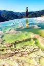 Hierve el Agua, thermal spring in the Central Valleys of Oaxaca, Mexico Royalty Free Stock Photo