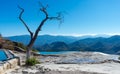 Hierve el Agua, thermal spring in the Central Valleys of Oaxaca, Mexico Royalty Free Stock Photo