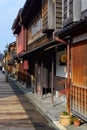 Higashi Chaya District in Kanazawa, Japan Royalty Free Stock Photo