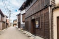 Higashi Chaya Geisha district with old wooden houses, teahouses, geisha performances and shops, Kanazawa, Japan.