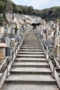 Higashi Otani Cemetery Royalty Free Stock Photo