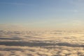 High above the clouds peaceful scene.