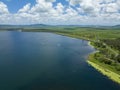 Top Down View Of Kinchant Dam Australia