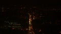 High Aeriel Shot of a City at Nighttime