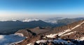 Mountaineering in the Caucasus mountain region Royalty Free Stock Photo