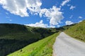 High Alpine Road view. Austria, Tirol, Zillertal, Zillertal High Alpine Road