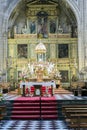 High altar, center of the presbyterate, tabernacle bordered