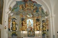 High altar in the church of the Assumption of the Virgin Mary in Brezovica, Croatia