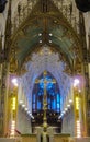 The High Altar at St. Patricks Cathedral looking down the Nave