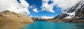 High altitude beautiful blue lake Royalty Free Stock Photo