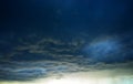 High altitude clouds before the storm background Royalty Free Stock Photo