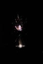High altitude fireworks from 2012 in Berlin, Germany Royalty Free Stock Photo