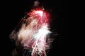 High altitude fireworks from 2012 in Berlin, Germany Royalty Free Stock Photo