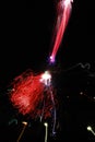 High altitude fireworks from 2012 in Berlin, Germany Royalty Free Stock Photo