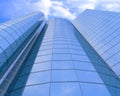High-altitude glass buildings Royalty Free Stock Photo