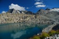 High altitude lake. Italian Alps Royalty Free Stock Photo