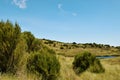 Lake against The high altitude moorland at Mount Kenya Royalty Free Stock Photo